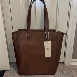 BÉIS The Commuter Tote in Brown NEW